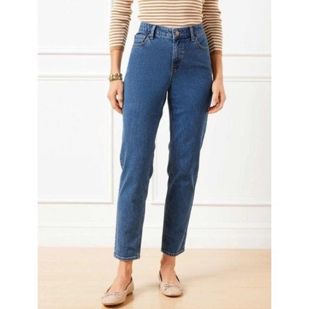 Talbots Size 16 Everyday Relaxed Jeans Sonia Wash Womens Blue Denim Casual Pants